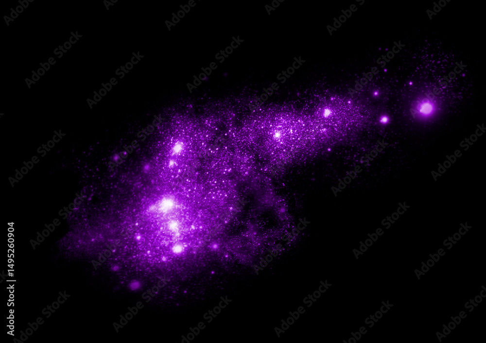 Canvas Prints galaxy in a free space.