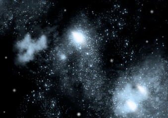 galaxy in a free space.