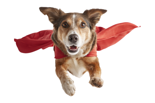 Super dog soars in flight