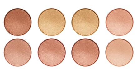 Fototapeta premium Makeup color swatches display