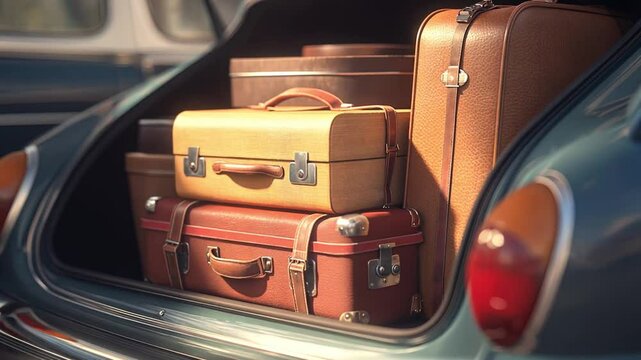 Trip to a tropical island: packing, driving, relaxing at the sea