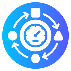 multitasking gradient icon