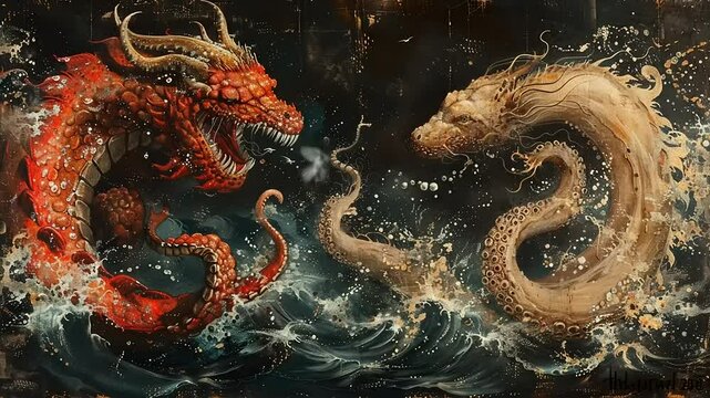 octopus in the water