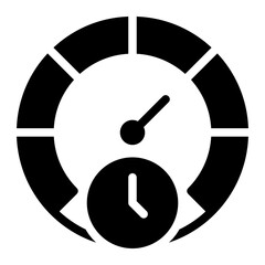 speedometer glyph icon