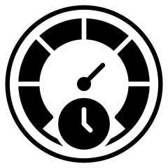 speedometer glyph icon