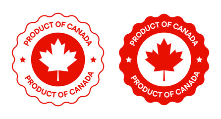 Made in Canada vector icon sen. Made in Canada badges and emblems © Evgeny