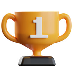 Trophy 3D icon.