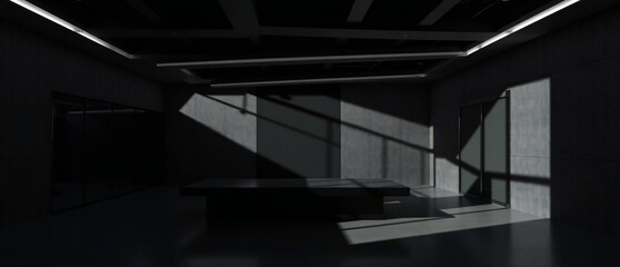 Obraz premium studio interior scene showroom for premium brand display 