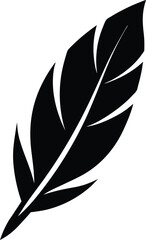 Obraz premium Bold Eagle Feather Silhouette Minimalist Patriotic Design Element