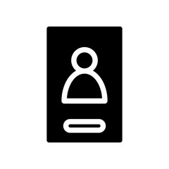 profile glyph icon
