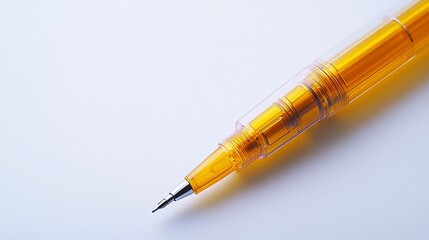 Naklejka premium Close-up of orange pen