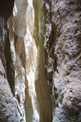 View of the beautiful gorge. A rock formation.