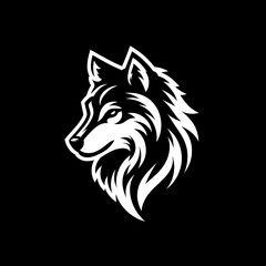 Obraz premium wolf head vector