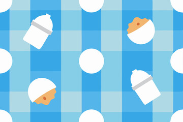 seamless easter eggs pattern