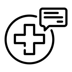 medical chat icon