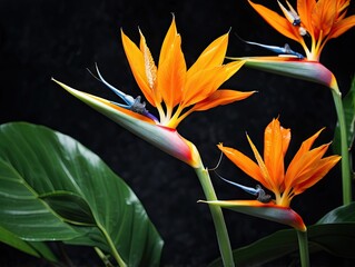 Obraz premium Tropical Elegance: Bird of Paradise in Bloom