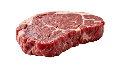 Sizzling steak on white background, a culinary masterpiece for meat lovers sizzling