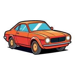 Car Art and Illustration Vector.