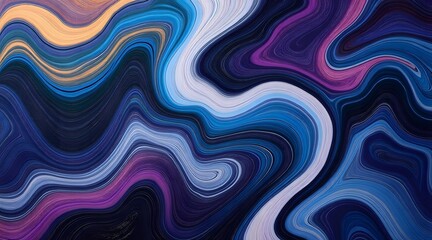 Obraz premium Abstract swirling blue and purple liquid marble texture