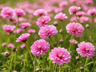 Fototapeta premium Wildflower Wonder: Paper Daisies in Western Australia's Spring