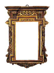 Italian Tabernacle Mirror Frame - South Lombardy Renaissance Decor