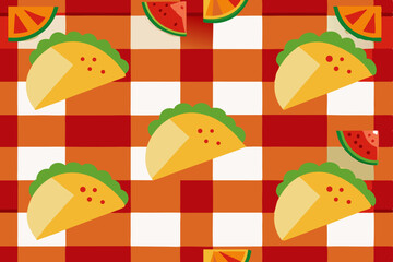 seamless pattern with cakes