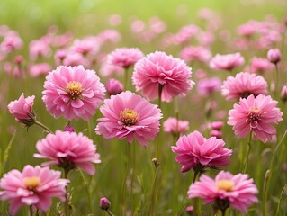Fototapeta premium Wildflower Wonder: Paper Daisies in Western Australia's Spring