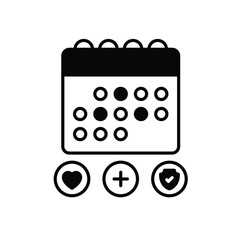 Medial Appoitment Icon vector