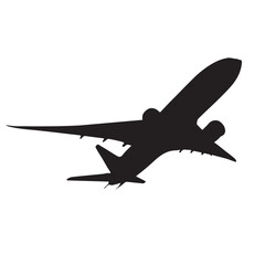 silhouette of airplane