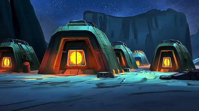 Nightfall on Xen: A Futuristic Habitation