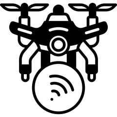Drone  glyph icon