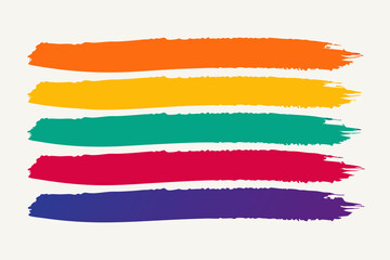 Obraz premium set of watercolor brush strokes