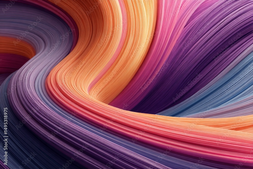 Poster vibrant abstract patterns in flowing colors create a mesmerizing display of waves and textures acros