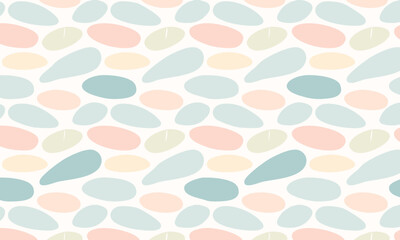 Dreamy Pastel Shapes Seamless Vector Texture