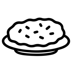 Schnitzel icon on white background vector
Vector icon german food