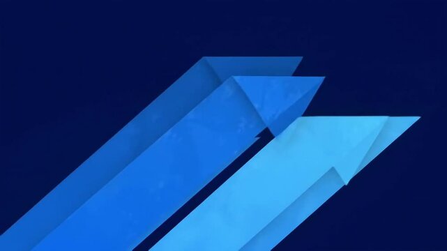 Abstract light blue shapes on a dark blue background creating a modern design