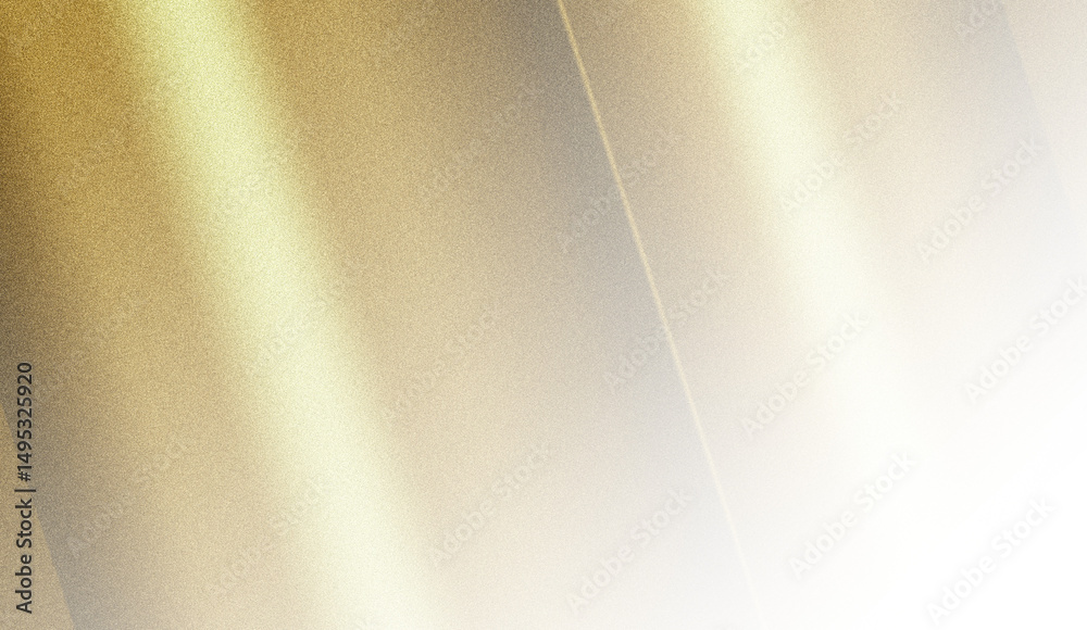 Poster abstract gold metallic texture with curves and highlights.