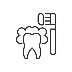 Toothbrush And Cleaning Icon Sign Symbol