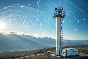 call tower in mountains