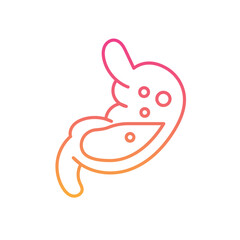 Stomach Problem Icon vector
