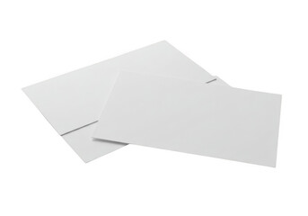 White blank folders mockup isolated on transparent background