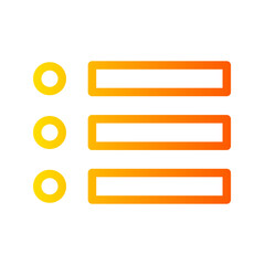 Fototapeta premium menu gradient icon