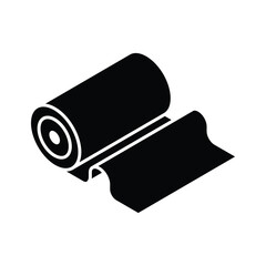 Visually engaging isometric icon of a bandage roll