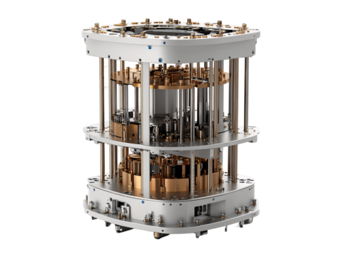 a metal and gold machine