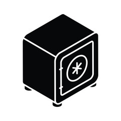 Fototapeta premium A trendy isometric icon of medical storage locker