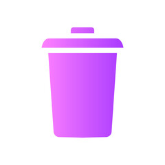 garbage gradient icon