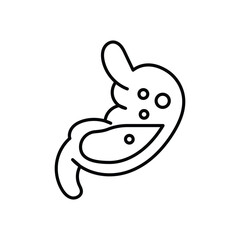 Stomach Problem Icon vector