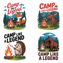 Legendary Campfire Forest Tee for Wilderness Explorers bundle 

