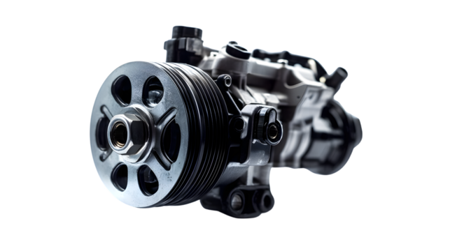 Professional Car Water Pump Isolated on Transparent Background
