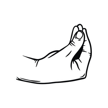 Bellissimo icon delicious food Italy hand gesture sketch engraving vector

